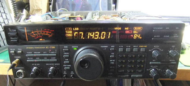 ICOM IC-736 100w オーバーホール済 有機EL化 - アマチュア無線